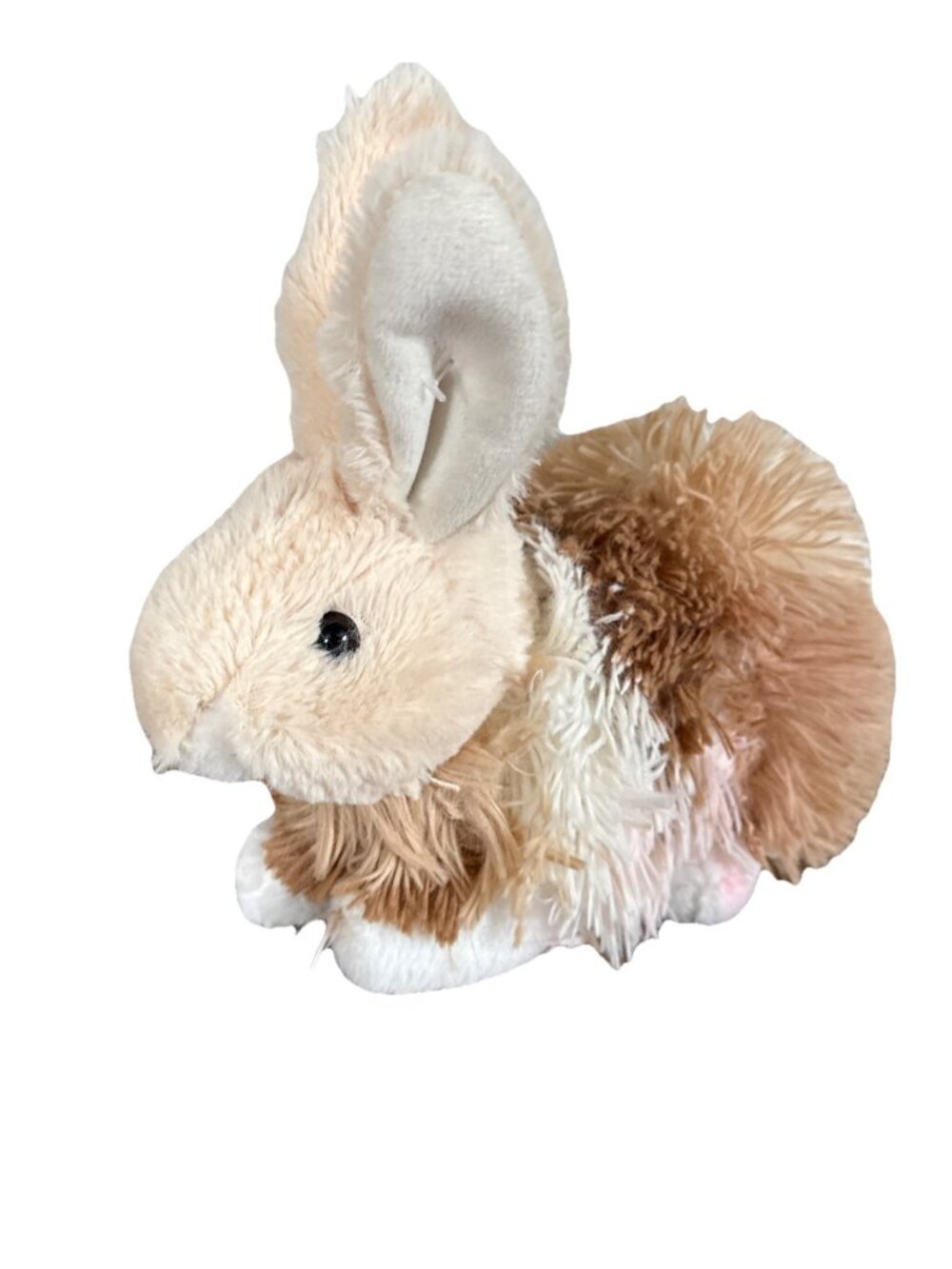 Fur Bunny Rabbit Soft 12" Plush (289189) Walmart Brown White Realistic Stuff Toy